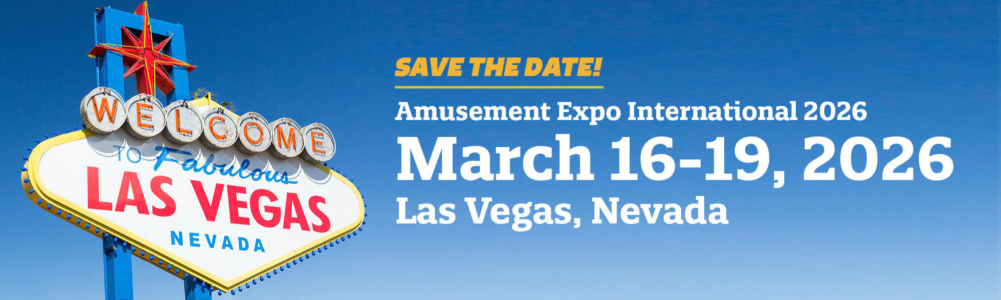Save the Date for AEI26 March 16-19 2026 Las Vegas